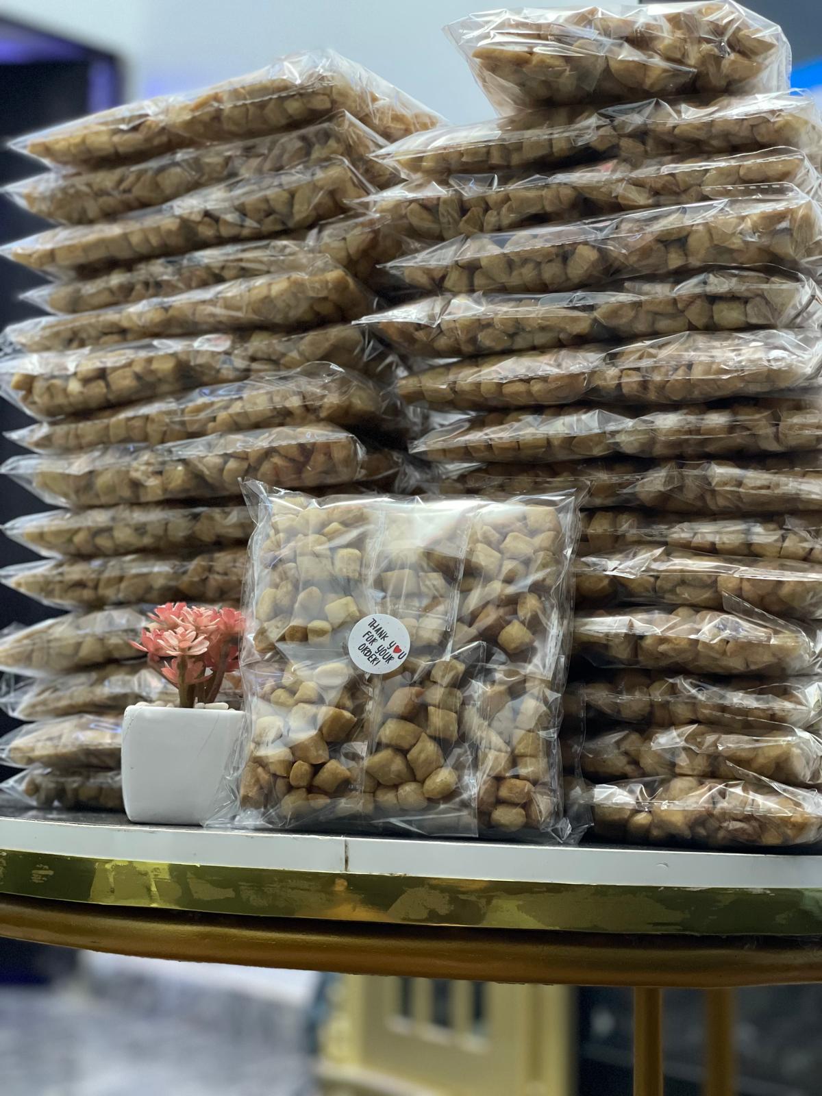 A pack of crunchy chinchin 