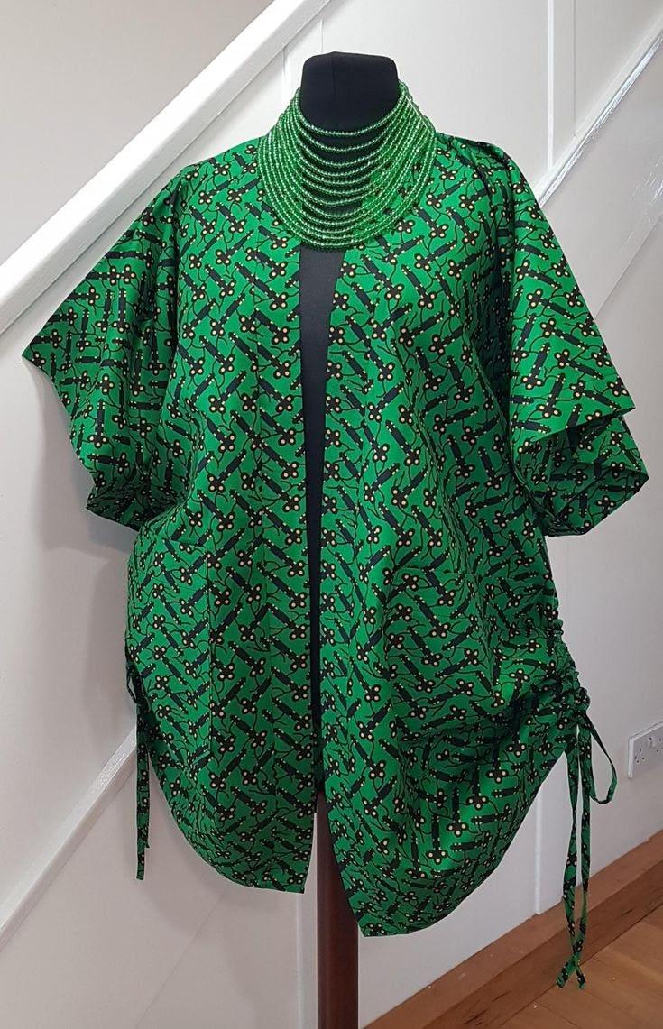 Elegant Green Ankara Top  ✨