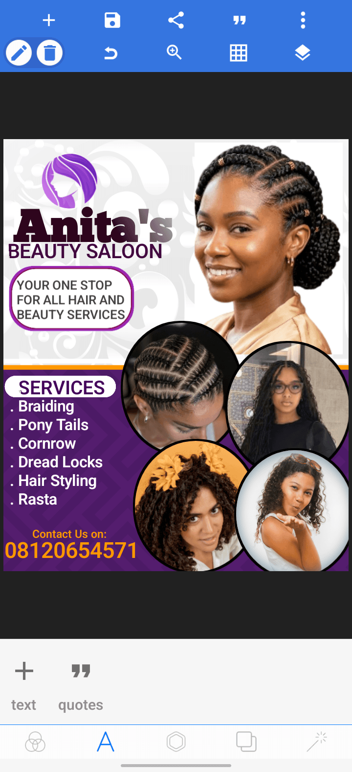 Hair salon post design