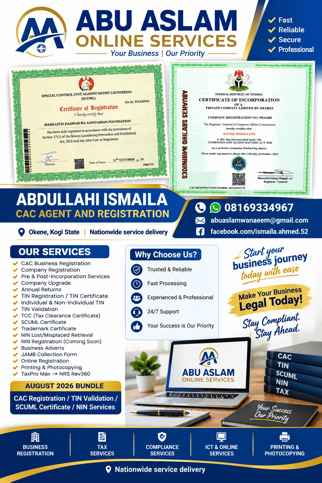 ABU ASLAM ONLINE SERVICES  showcase item