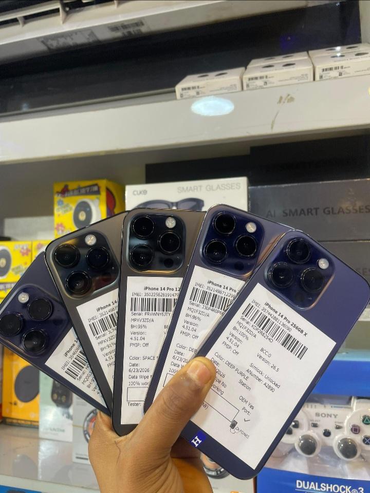Premium UK iphone 14pro 128gb & 256gb Physical Esim