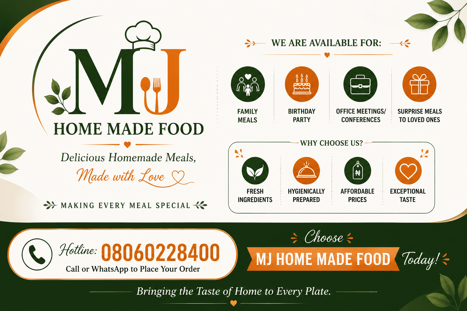 MJ HOMEMADE FOOD