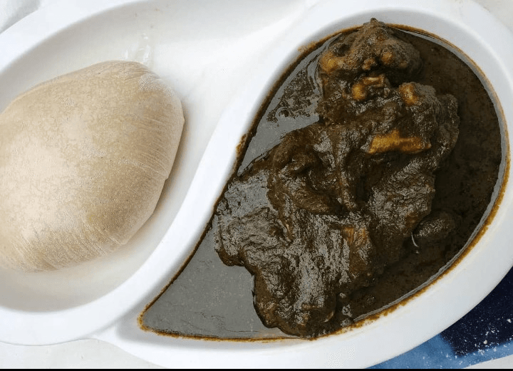 Semo Served with Black Soup